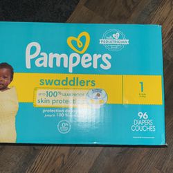 Pampers Swaddlers  1 - 96 Diapers 8-14 Pounds