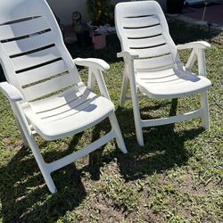 Nice 2 Outdoor Patio Recliner Chairs Set 