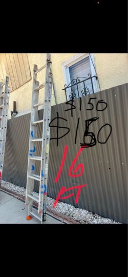 Excellent condition 16 feet and more size is available aluminum extension, Ladders