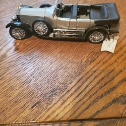New Rolls-Royce Silver Ghost Classic Car Made By Franklin Mint Die Cast Collection 
