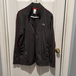 The North Face Jacket  Gray With Red Accents XL/TG Nwot