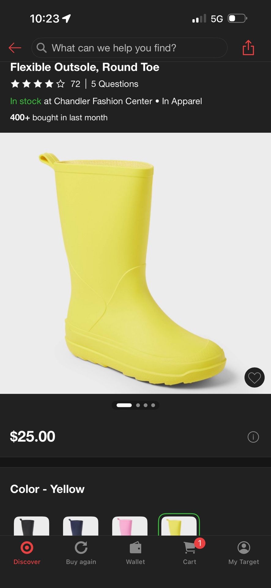 Yellow Rain boots