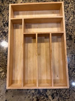 Bamboo Silverware Drawer Organizer