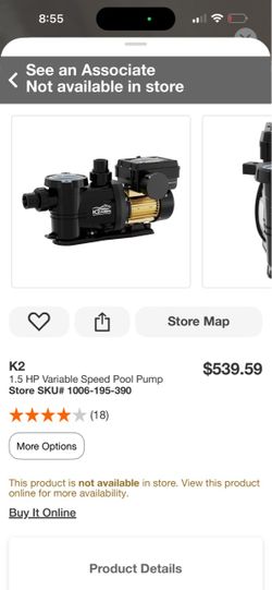 K2 1.5 HP Variable Speed Pool Pump