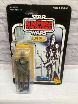 1981 Star Wars ESB IG-88 Bounty Hunter Vintage Kenner Figure 41 Back