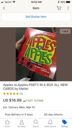 Apples to apples boardgame