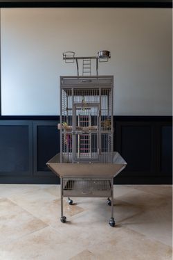 Full Bird Cage Setup used for Conure Parrots