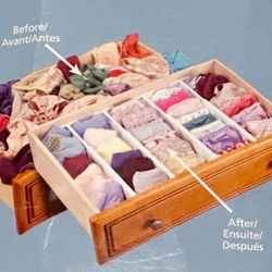 New Dream Drawers Spring Loaded Drawer Organizer Set