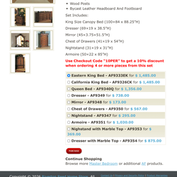 6 Piece Bed Set (OBO)