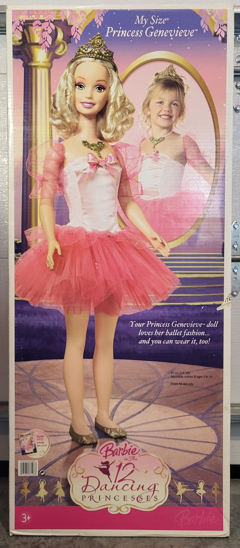2006 My Size Princess Genevieve Barbie Dancing Princesses Child Sized