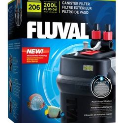 Fluval 206 External Canister Aquarium Filter for Fish Tank