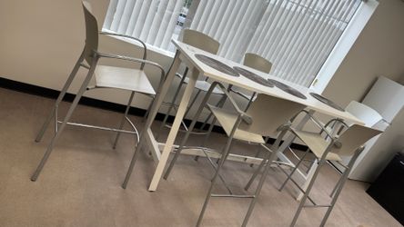 Table and high chairs