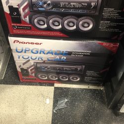 Pioneer Single Din Bluetooth Stereo With 4 Speakers 