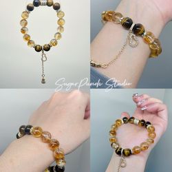 Golden Harvest - Tiger’s eye & Citrine Crystal Bracelet
