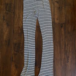 Mio Muse Striped Waffle Knit Lounge Pants High Waisted