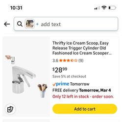 Thrifty Ice Cream Scoop