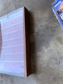 Wood display case