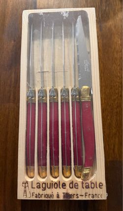 Laguiole de Table Set of -6- Steak Knives