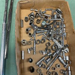 Assorted Icon, Chrome Vanadium, Ohio Forge, PowerBuilt, Sure Bilt , sockets etc, wrenches.