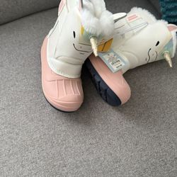 Rain /snow Boots De Niña Size 12 Nueva’s 