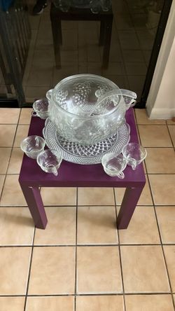 Vintage Punch Bowl Set