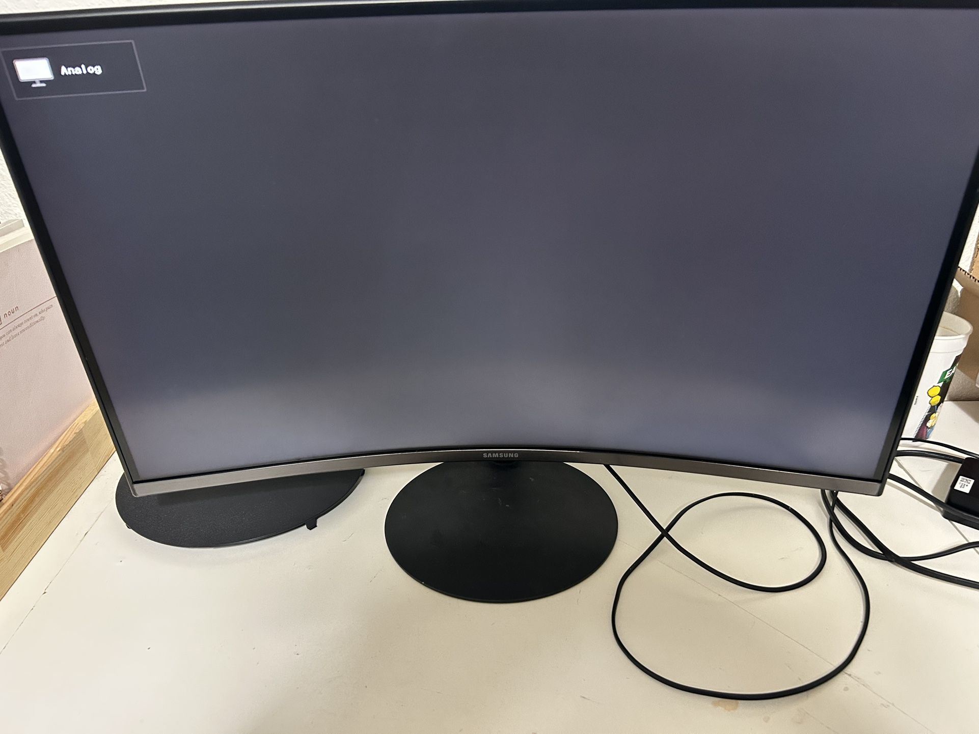 Samsung Curved Monitor W Power Cord