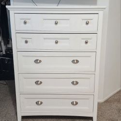 White Tall Dresser