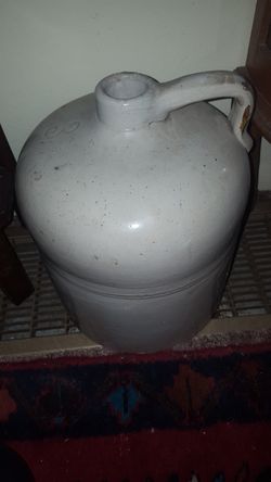 ANTIQUE crock jug 3 gal