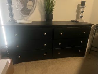 Black 6 drawer dresser
