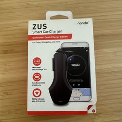 Smart Car Charger - Nonda Zus Charge 2 Devices & Automatic Car Finder