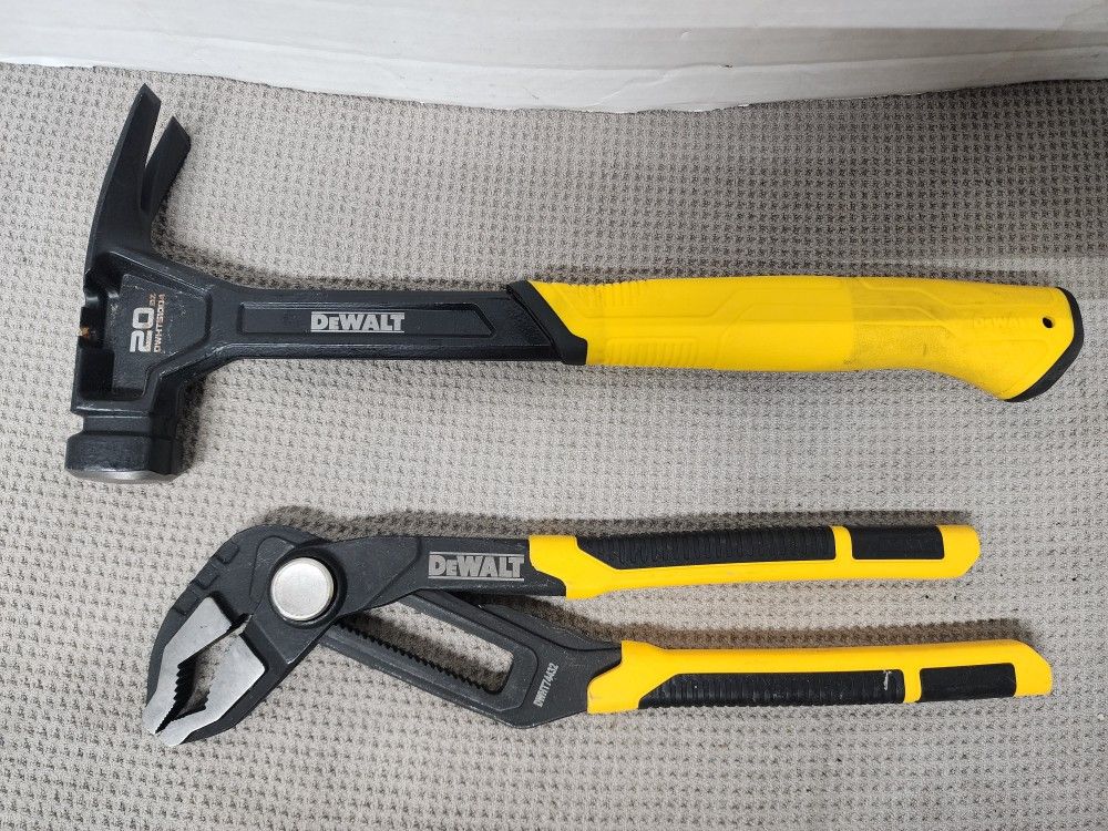 Dewalt 20 Oz Hammer & 12" Plier (Price Is Firm)