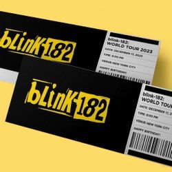 X1 Blink 182 Ticket For June 17 at 730 In LA