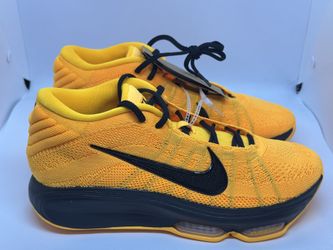 Nike Air Zoom GT Hustle 3 Yellow Black Basketball Shoes Men Size 9