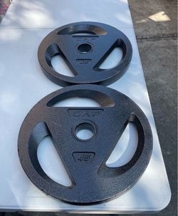 (2 pack) CAP Barbell 2" Olympic Grip Plate, 45lb Single