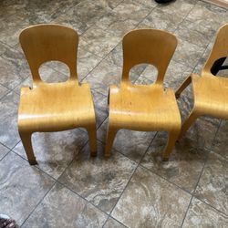 Wooden Kid chairs