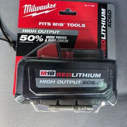 Milwaukee m18 6.0 High output batterie 