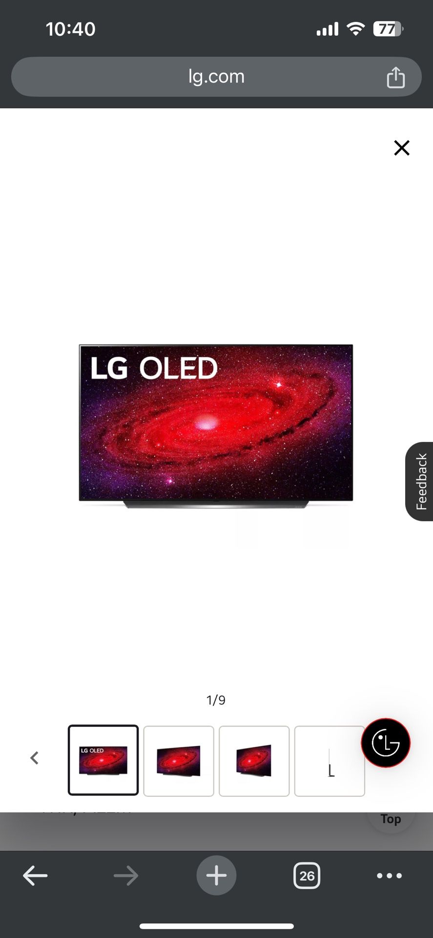 LG OLED CX 55”