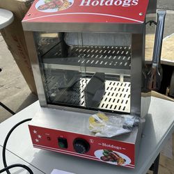 Brand New Commercial Hotdog Steamer With Bun Warmer For 120