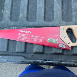 HUSKEY 20 IN FINE TOOTH  Hand Saw, 20" . New 