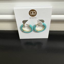 Gorjana Enamel Colored New Hoop Earrings