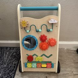 Wooden Baby Activity Walker – Like New!