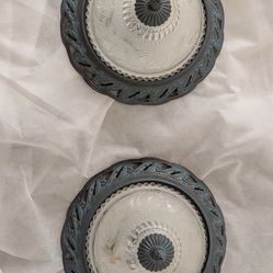 Vintage copper patina look flush mount ceiling lights