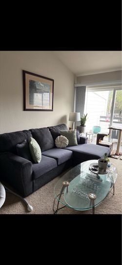Sectional Couch - Charcoal