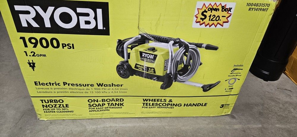 Ryobi electric pressure washer
