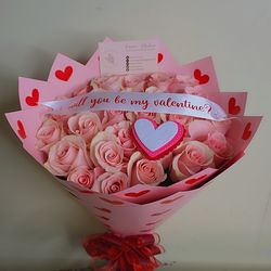 Pink roses  bouquet