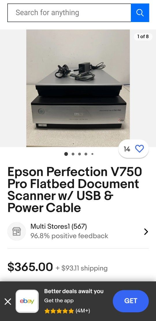 Epson Perfection V 750 Scanner