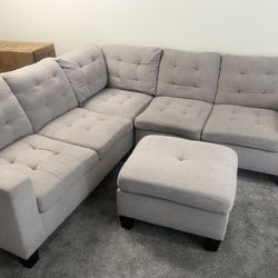 Gray Sectional Couch 