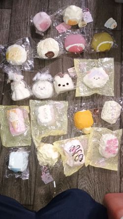 SQUISHY Brand New Food Bread Whipped Cream Desert Dumplings Butter Squishy 100+