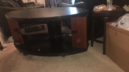 Black & Brown, glass shelves $100 or best offer