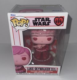 Funko Pop! Vinyl: Star Wars - Luke Skywalker with Grogu (Pink) #494